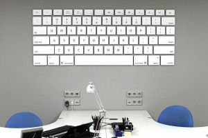 Teclado decoración en cartón