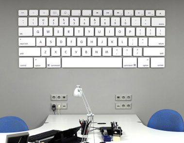 Teclado decoración en cartón