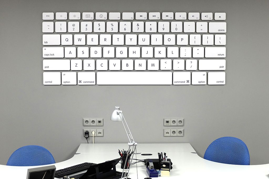 Teclado decoración en cartón